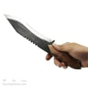 چاقو شکاری دست ساز زنجان دسته چوبی 34 سانتیمتری کد MN-48