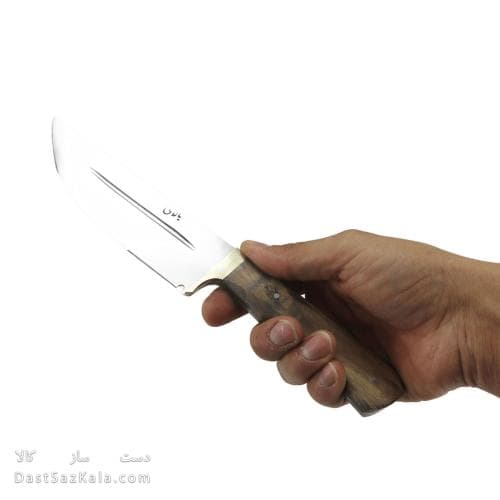 چاقو شکاری کوچک دست ساز دسته چوبی 27 سانتیمتری کد MN-49