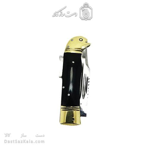 چاقو ضامن دار زنجان 19 سانتیمتری دسته مشکی کد SHN-28