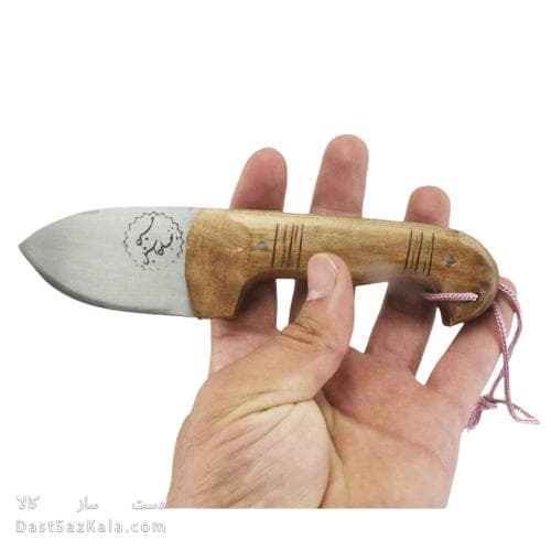 چاقو پوست کن استیل زنجان دسته چوبی 18 سانتیمتری کد MN-69