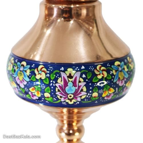 چراغ گرد سوز مسی پرداز طرح ناصرالدین شاه 62 سانتی کد MJ-112