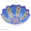 کاسه و بشقاب مسی میناکاری 25 سانتی کد LT-39