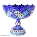 آجیل خوری مسی میناکاری شده پایه دار کد LT-87