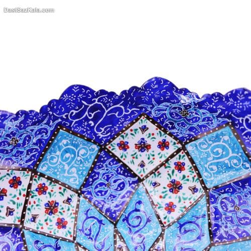 آجیل خوری مسی میناکاری شده پایه دار کد LT-87