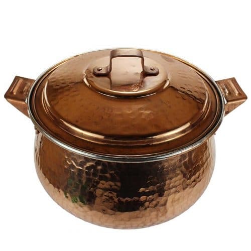 قابلمه مسی بزرگ چکشی اصل زنجان مدل تیانچه 10 نفره SG-57