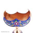 کشکول مسی پایه دار چکشی طرح پرداز سایز 1 کد MJ-41