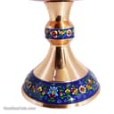 کشکول مسی پایه دار چکشی طرح پرداز نانو شده سایز 3 کد MJ-42