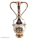 گلدان مسی الماس تراش نقره کوبی شده 40 سانتی کد MJ-101