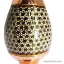 گلدان مسی خاتم کاری شده اصفهان 30 سانتی مجموعه 2 عددی MJ-84