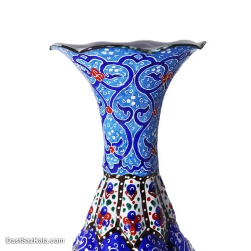 گلدان میناکاری مسی کوچک کد LT-112