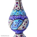 گلدان میناکاری مسی مدل کوزه ای 16 سانتی کد LT-95