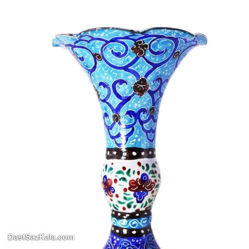 گلدان میناکاری مسی مدل کوزه ای 20 سانتی کد LT-88