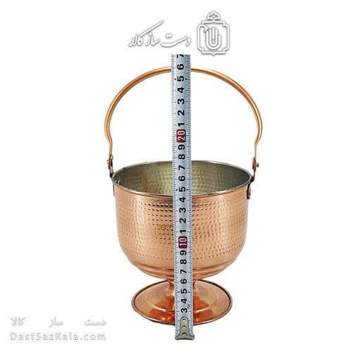 یخدان مسی زنجان به همراه انبر به قطر 14 سانتیمتری کد AH-130