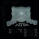 سرويس چاي خوري ملیله کاری زنجان طرح ترمه SG-220