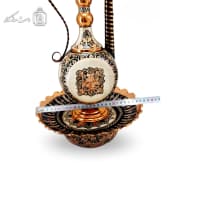 آفتابه لگن مسی الماس تراش نقره کوب جلال مدل تخت کد MJ-120