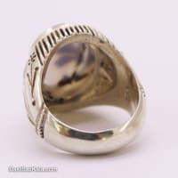 انگشتر مردانه شجر منظره با رکاب شیخ احمد طرح گل کد RN-44