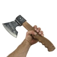 تبر دست ساز زنجان دسته چوبی 38 سانتیمتری کد MN-96