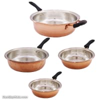 سرویس ماهیتابه مسی زنجان دسته دار کد PA-25