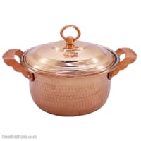 قابلمه مسی اصل زنجان مدل راسته تک نفره کوچک کد PA-50