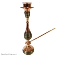 قلیان خاتم کاری شده مسی 55 سانتی کد MJ-115
