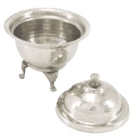 قندان مسی سفید سه پایه ساخت زنجان 12 سانتیمتری AH-80