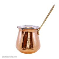 شیر جوش مسی زنجان دسته برنجی سایز بزرگ کد SSH-16