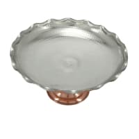 میوه خوری مسی پایه دار چکشی قطر 28 سانتیمتری کد AH-101