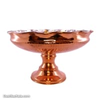 میوه خوری مسی پایه دار زنجان سایز کوچک کد SHH-72