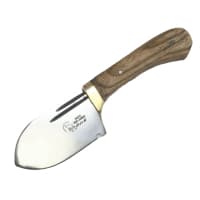 چاقوی پوست کن فولاد مروارید زنجان براق دسته چوبی کد MN-73