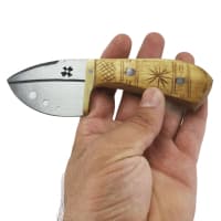 چاقو پوست کن زنجان دسته چوبی 14 سانتیمتری کد MN-65