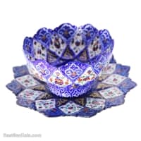 کاسه و بشقاب مسی میناکاری کد LT-78