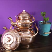 کتری و قوری مسی زنجان چکشی کد PA-19