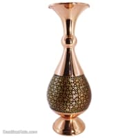 گلدان خاتم کاری اصفهان 20 سانتی مدل موشکی کد MJ-88