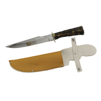 چاقوی شکاری تیغه استیل زنجان با غلاف 30 سانتیمتری کد MN-46